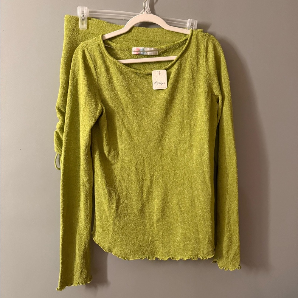 NWT free people beach sweater & skirt set.